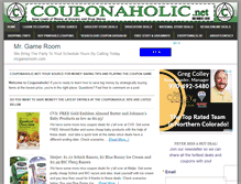 Tablet Screenshot of couponaholic.net